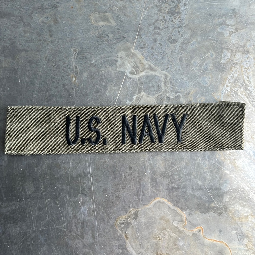 U.S. NAVY embroidered tape patch - vintage